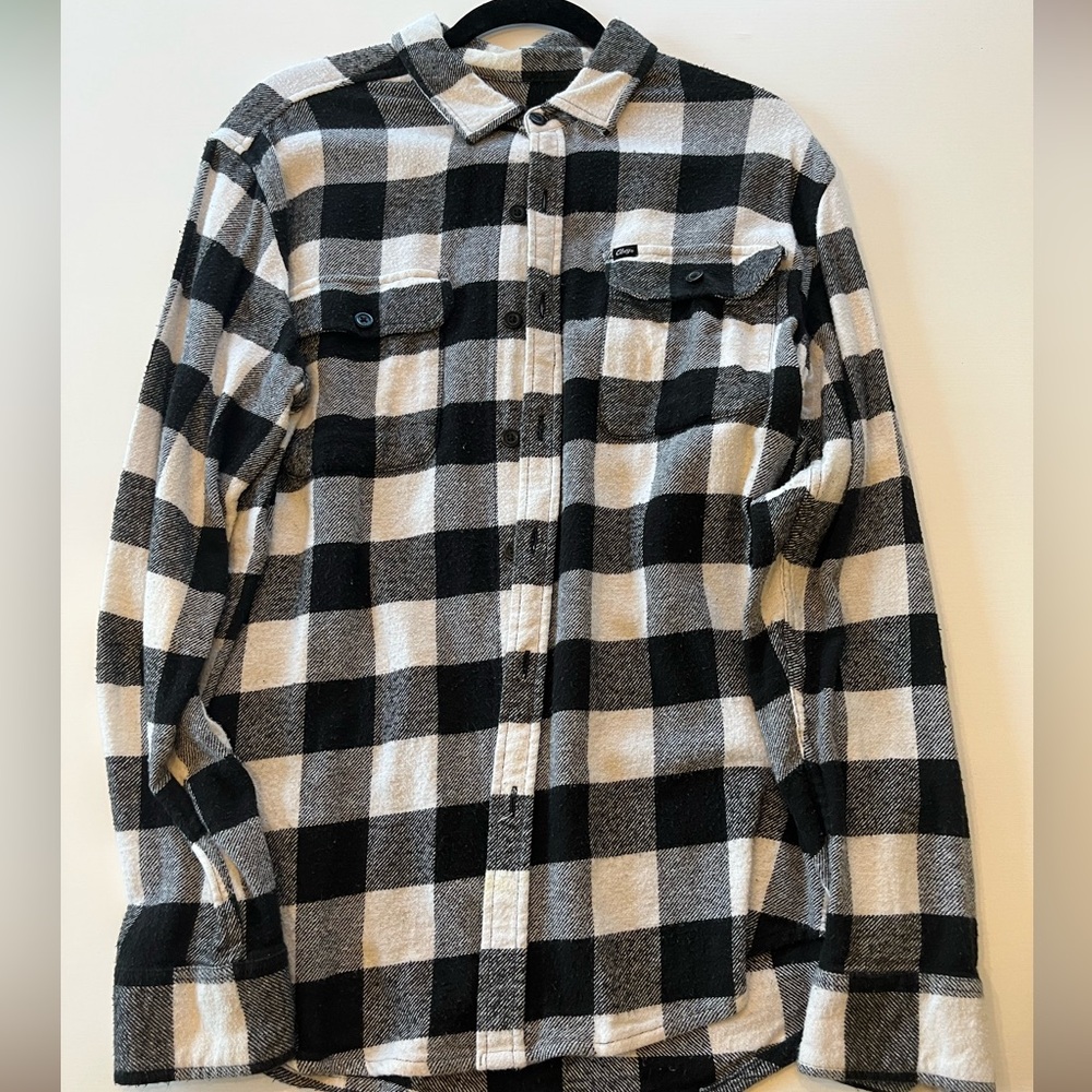 Obey Black and White Checkered Shirt